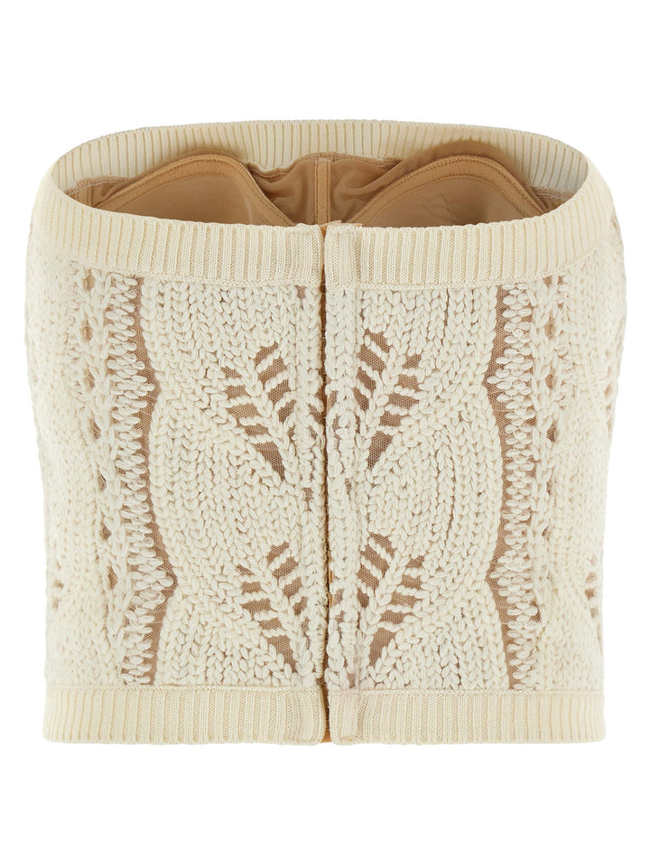 Ermanno Scervino Tricot Top Tops - White | 81c56113641b7084c64ee95488638e05728c2038