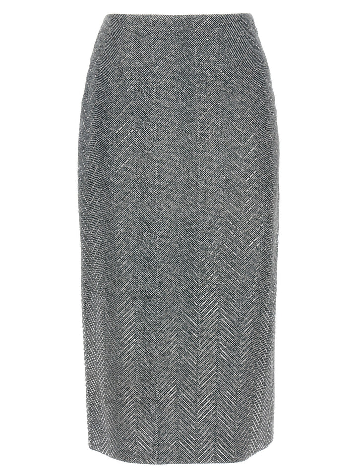 Ermanno Scervino Rhinestone Skirt Skirts - Gray | 2d4c93dfe406ee5e2ce2c3e8d3634804ab22b041