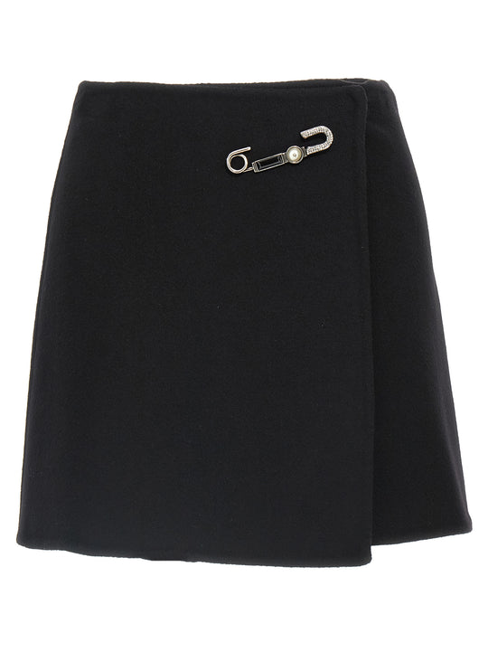Jewel Pin Skirt Skirts Black