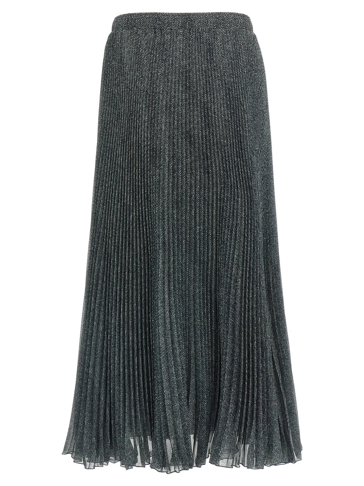 Ermanno Scervino Pleated Longuette Skirt Skirts - Gray | 14d49171b1269051707572edc4045f60f761d045