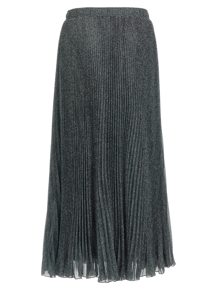 Ermanno Scervino Pleated Longuette Skirt Skirts - Gray | 5057ec52b2b6d59806eb8072186a44dfb7063176