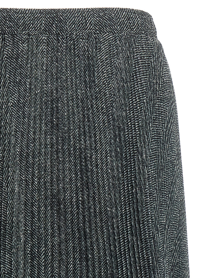 Ermanno Scervino Pleated Longuette Skirt Skirts - Gray | dd72819976cc48d5c0b420366374bd8792cbb74e