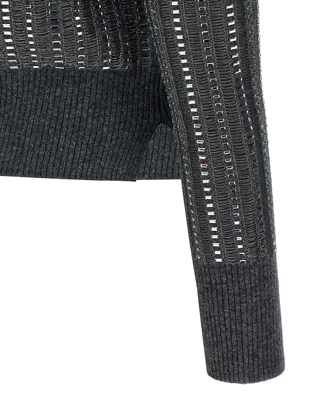 Ermanno Scervino Crystal Sweater Sweaters and Cardigans - Gray | a2420e011e735494eefc69cbc24fd61f9c622eab