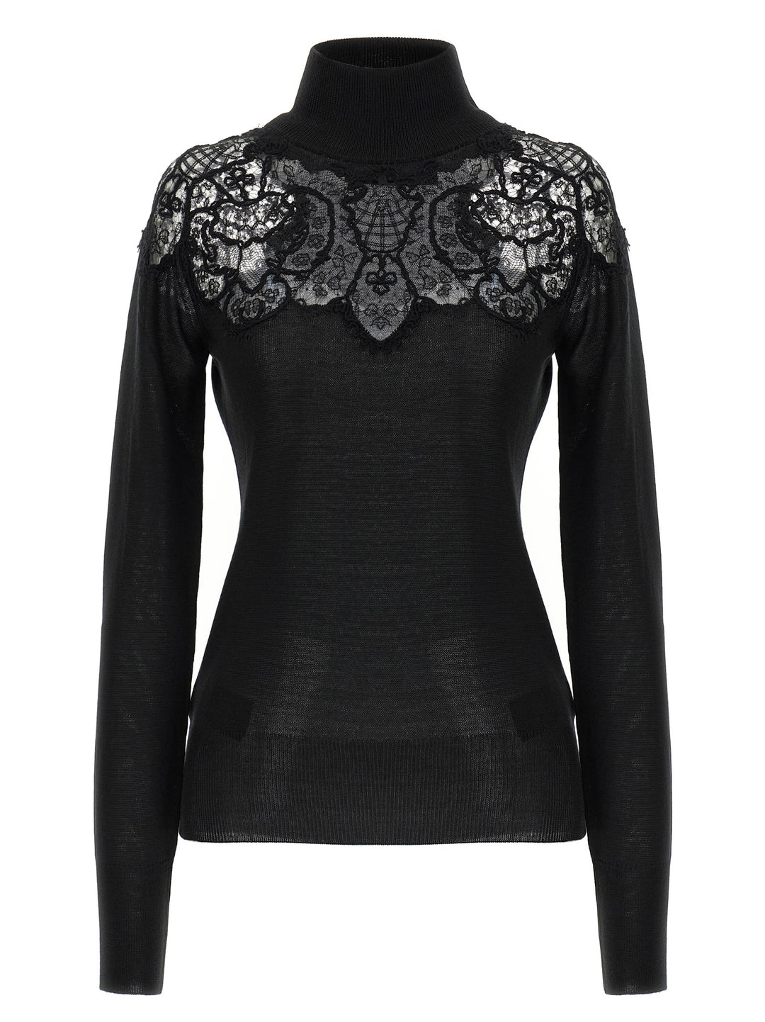 Ermanno Scervino Lace Sweater Sweaters and Cardigans - Black | b8a613b881ea173e12a1573f48d496abad3fc36c