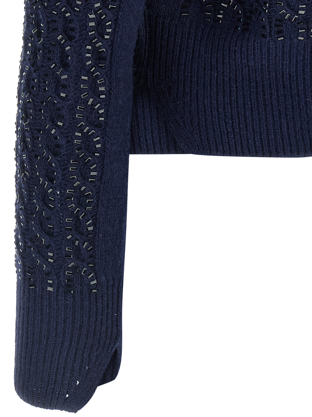 Ermanno Scervino Baguette Studded Sweater Sweaters and Cardigans - Blue | 6d16841943ae416630704b30b2fac2c14b46c5de