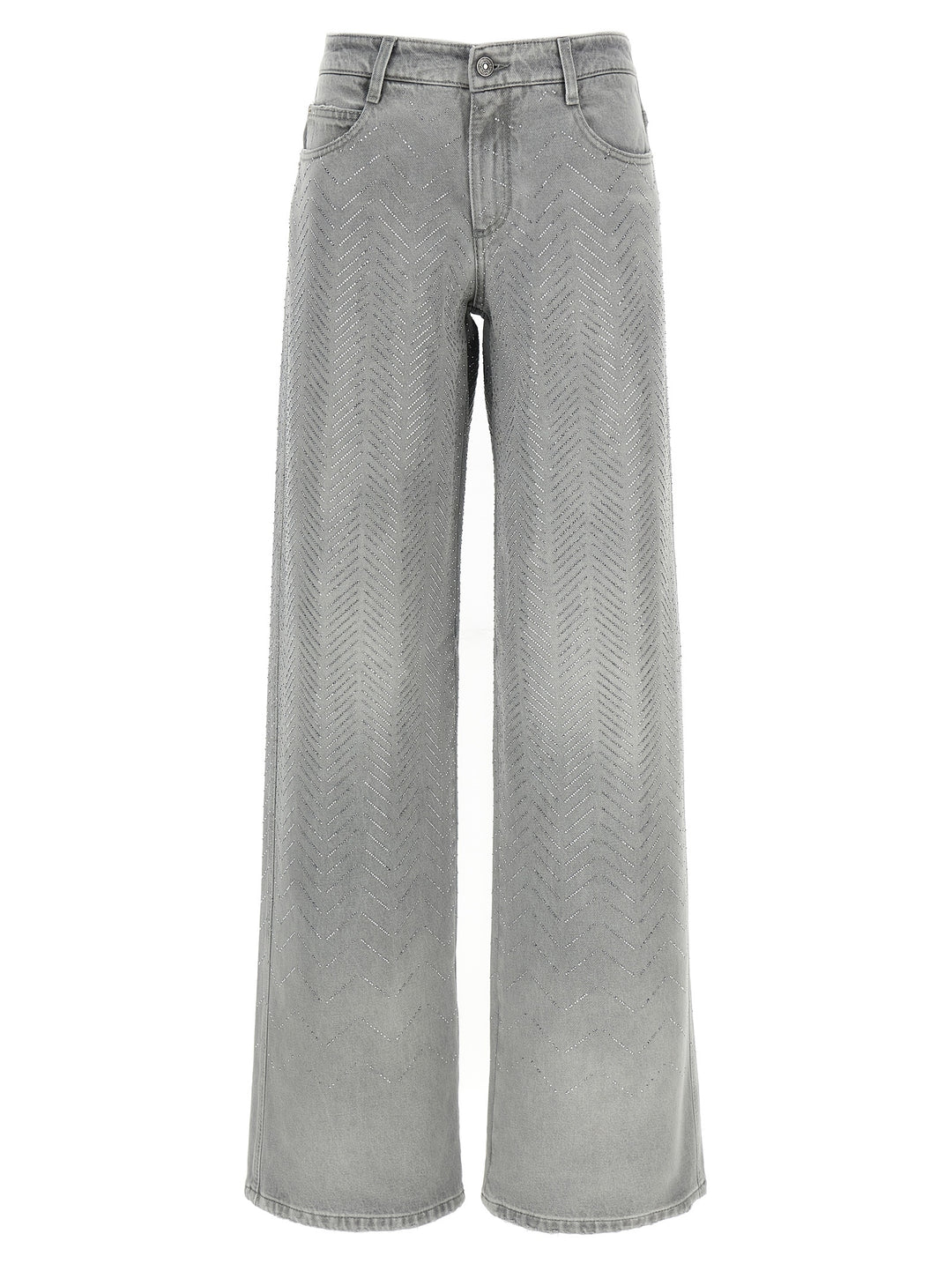 Ermanno Scervino Rhinestone Jeans - Gray | 3b364124c97c8dc9bb260a0e97196565e876c3c0