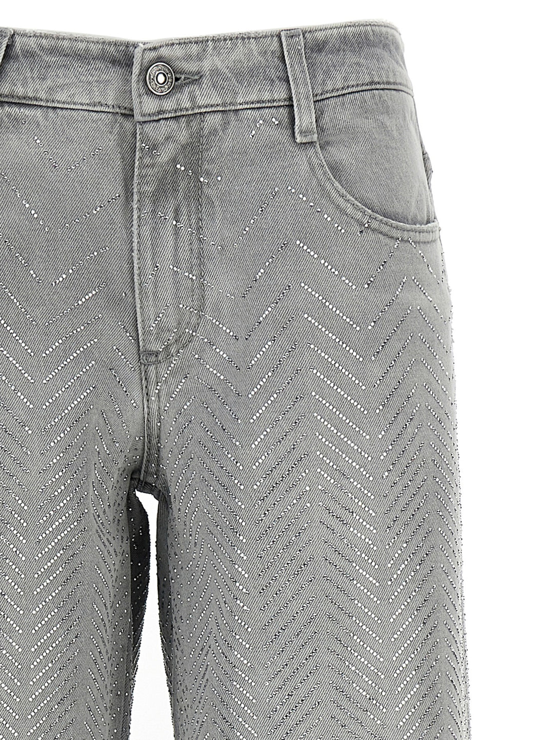Ermanno Scervino Rhinestone Jeans - Gray | 90ee3d03946871df837460cc54b036233b9ab785