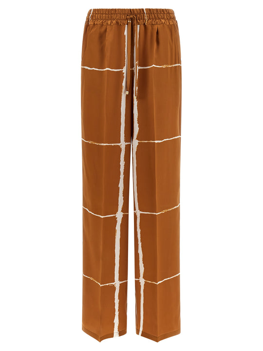 Silk Pants Brown