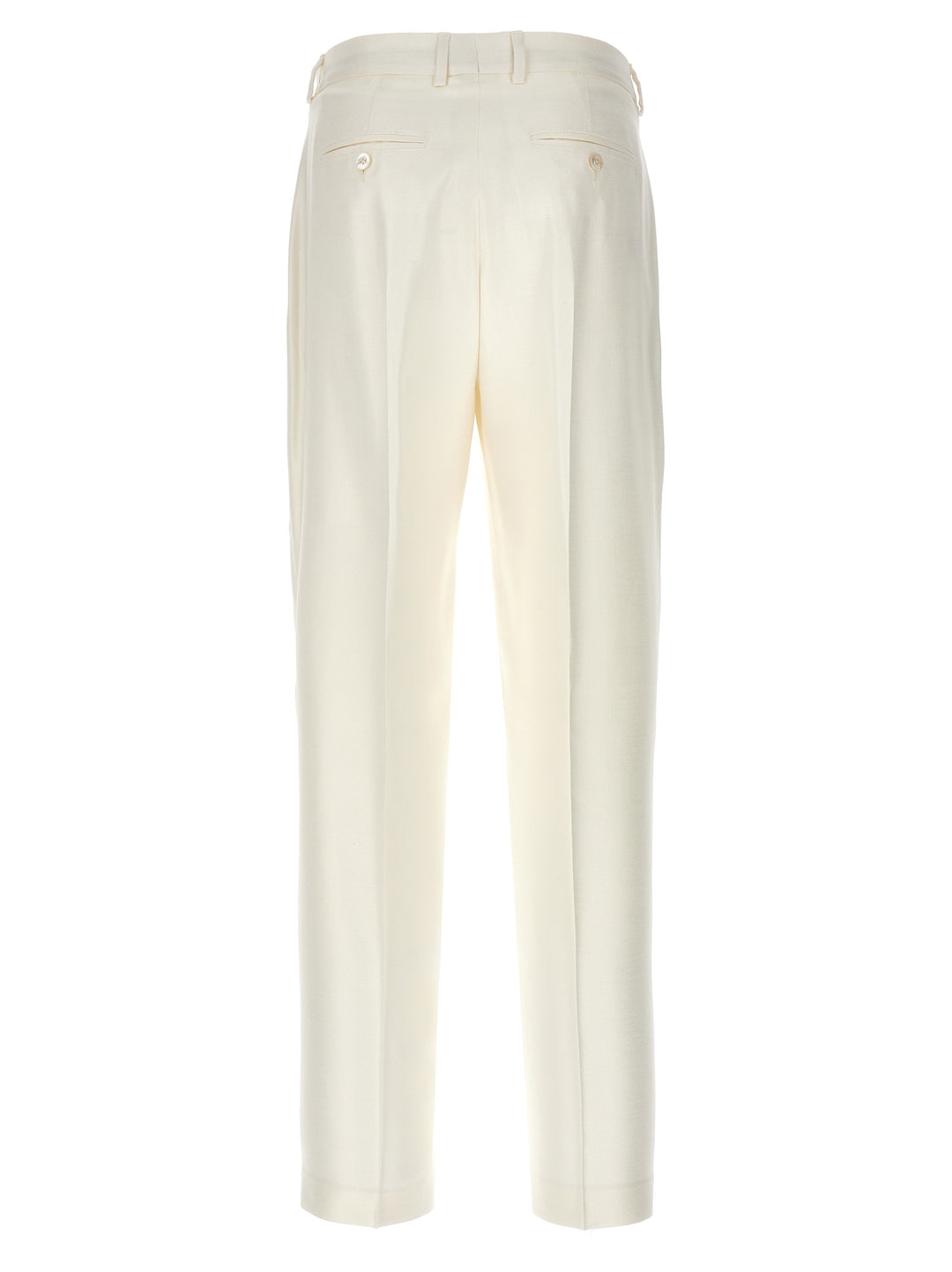 Kiton Cigarette Pants - White | 369221356a7fe016ad3fec4ee72713a3ccb2ecfd