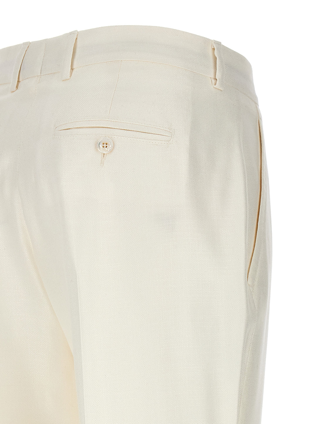 Kiton Cigarette Pants - White | ad9643c04991df967b380a77cb3686f56476547f