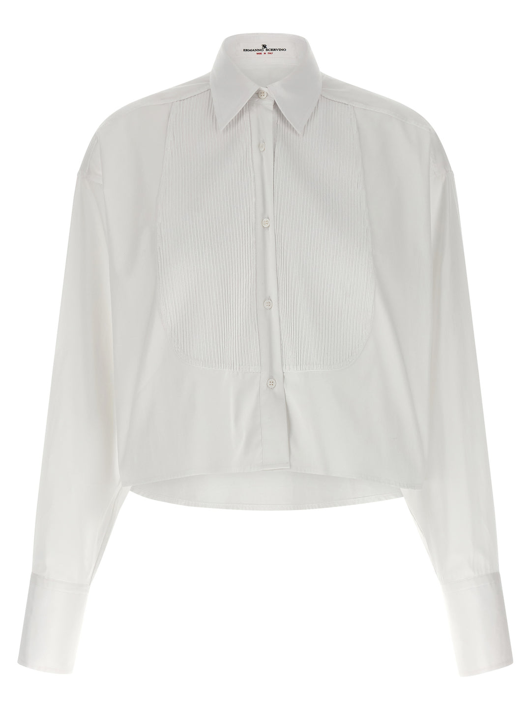 Ermanno Scervino Plastron Shirt Shirt and Blouse - White | a4aa47bf5def9c146fb44b3d565c33c9199176c4