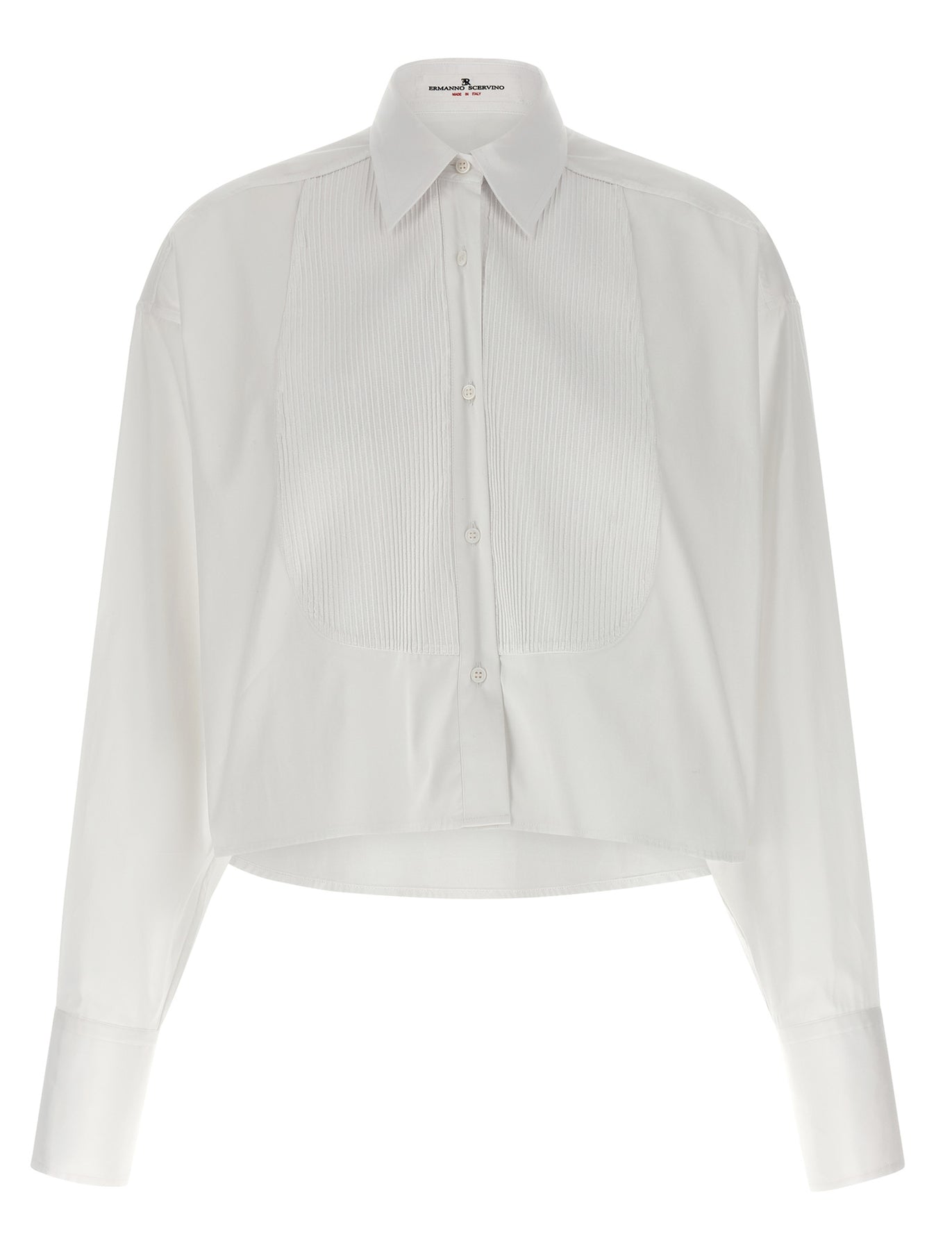 Ermanno Scervino Plastron Shirt Shirt and Blouse - White | a4aa47bf5def9c146fb44b3d565c33c9199176c4