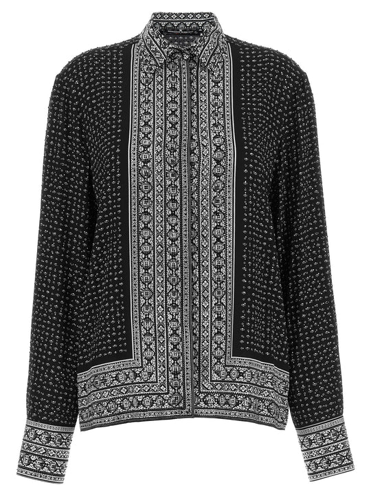 Crystal Shirt Shirt And Blouse White/Black