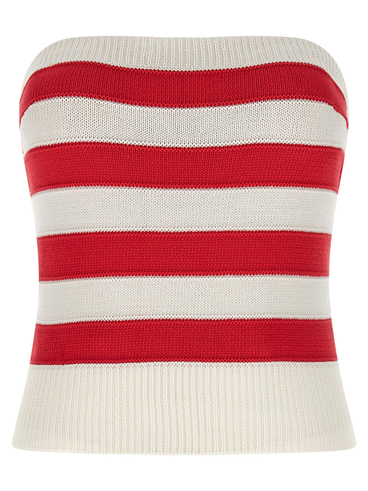 Ermanno Scervino Crochet Top Tops - Red | 90d9f12e26455e74ba86a865310f42e2887cca78
