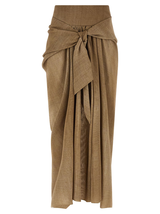 Marocain Skirt Skirts Beige
