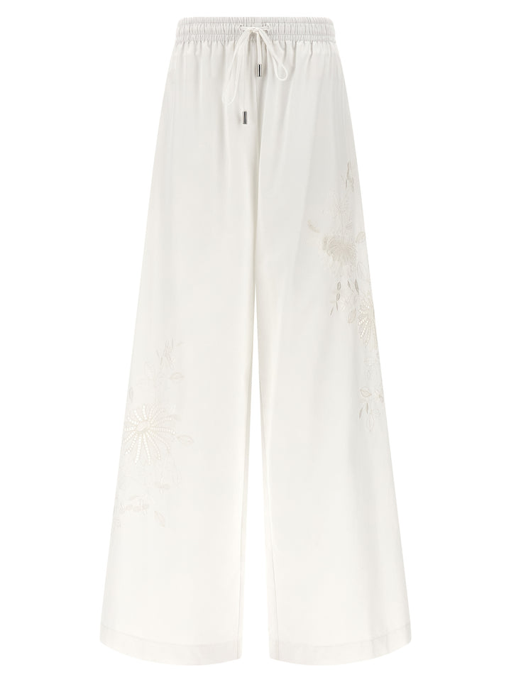 Ermanno Scervino Lace Insert Pants - White | 65ba78139bce43274d0db82a5b42ce9acaf6cd20