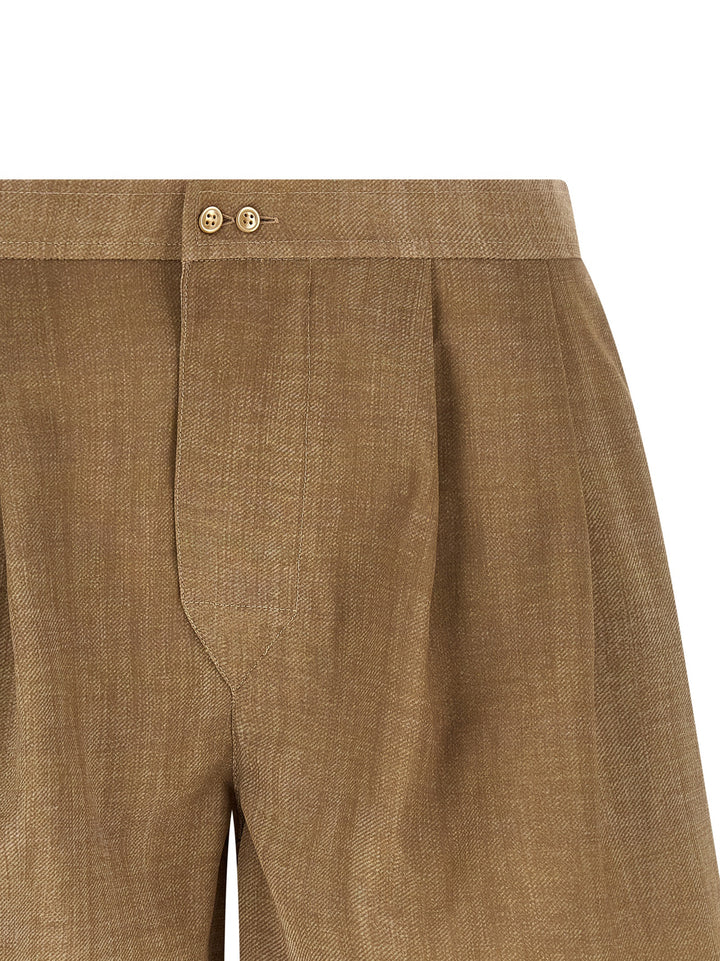 Ermanno Scervino Marocain Shorts Bermuda and Short - Beige | 87cb787dc2ca16ed453fff3d267ba7ee52655662