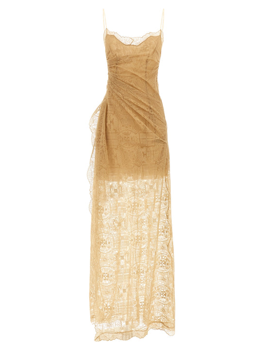 Embroidered Dress Dresses Orange