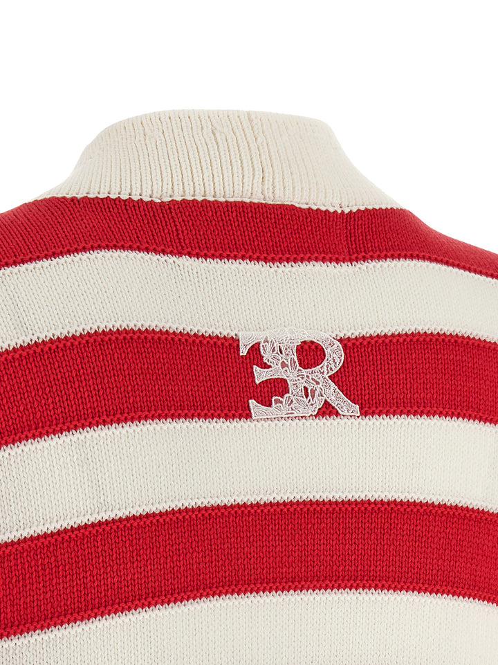 Ermanno Scervino Crochet Cardigan Sweaters and Cardigans - Red | 8ed9dca3baf96ff19a5c6a0877ce8e1e56305a47