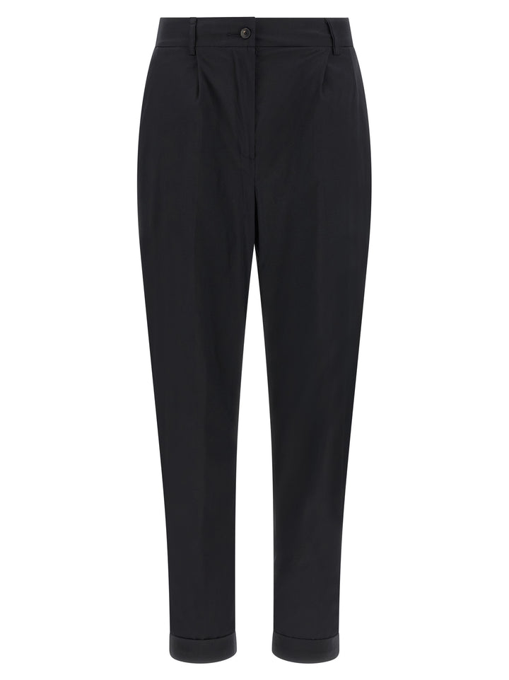 Kiton Poplin Pants - Black | b718c11fa3a7f714fc9c4833fc8bcd3165fbeb78