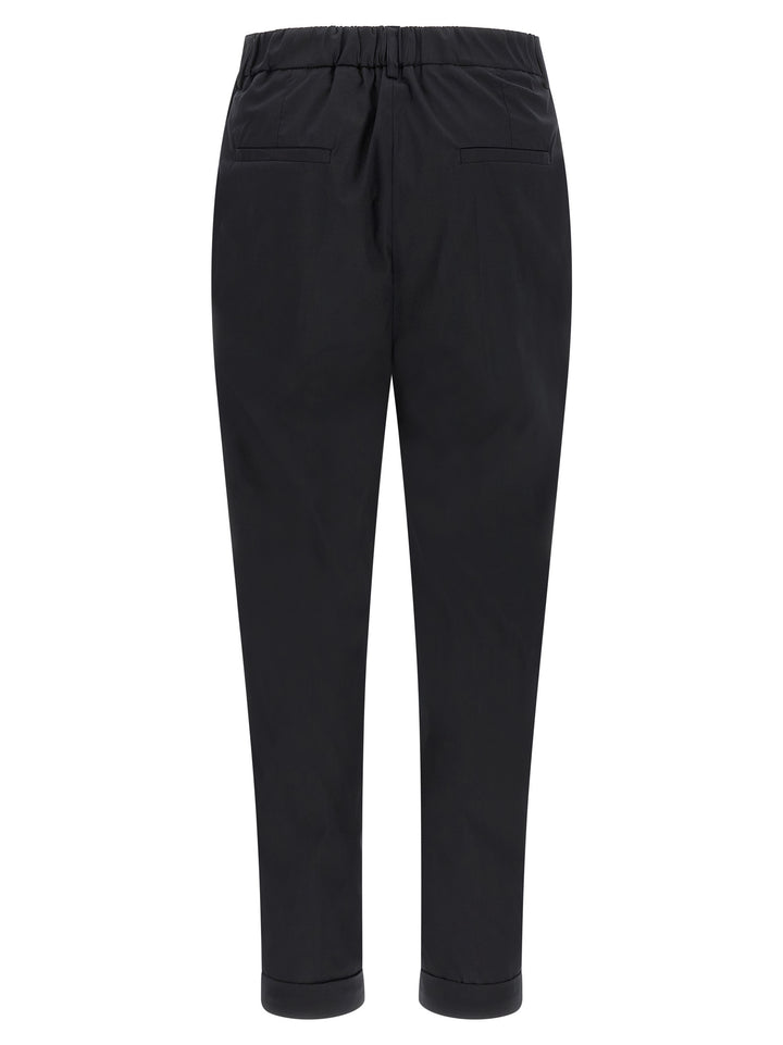 Kiton Poplin Pants - Black | 7505964e7b76cadd190343323f227a38f827d0ef