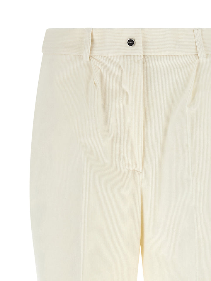 Kiton Corduroy Pants - White | 1b932f1233fa3096a45ee64315cfa0fe8441365f
