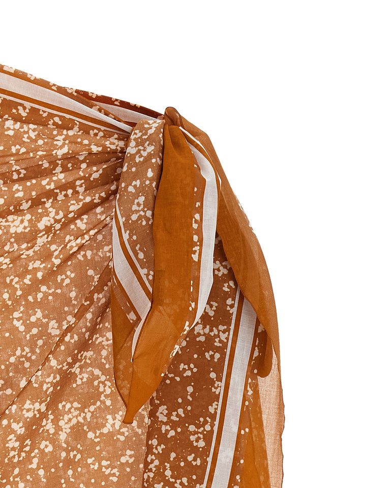 Kiton Sarong Skirt Beachwear - Brown | 2750bb69c3d44d2dbe9b8161ce0a32a7943edcf6