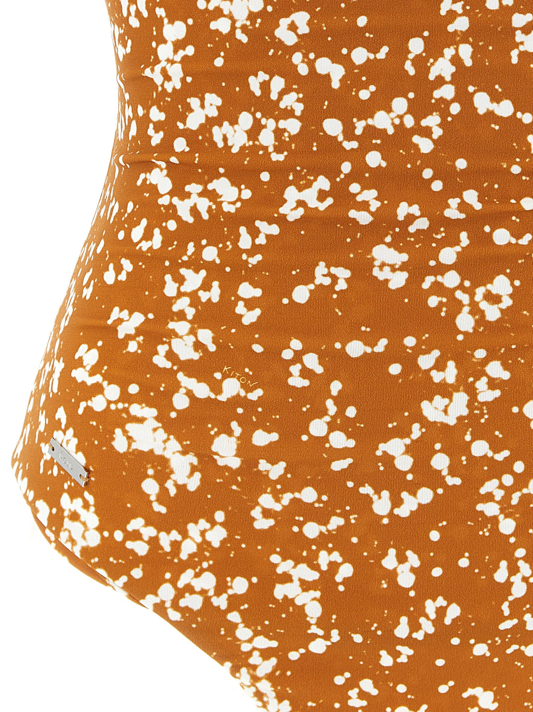 Kiton One-Piece Swimsuit Off The Shoulder Beachwear - Brown | 771759d05d5e446b674d310b1bb91ed608f33e15