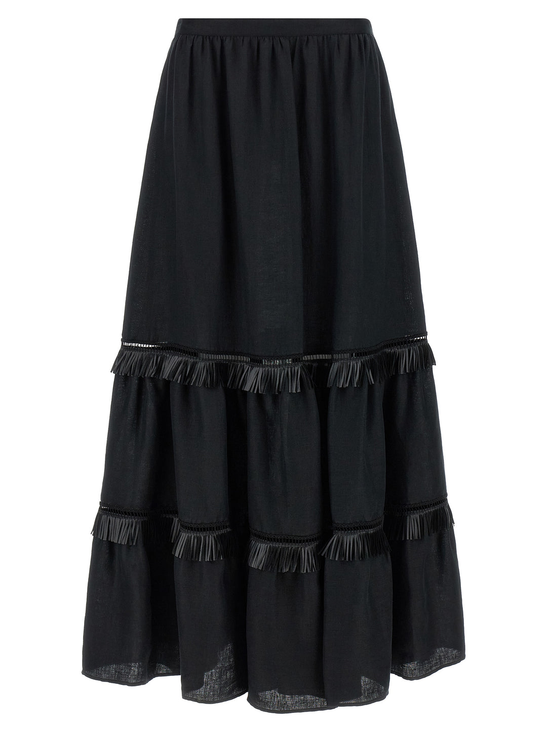 Kiton Fringed Skirt Skirts - Black | a06e5c3c1b6f37e113e0e58ea7b77f3c4d72643d