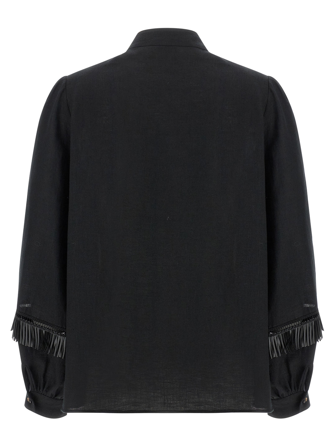 Kiton Fringed Shirt Shirt and Blouse - Black | cd38d51806091f2c167e4818430a6cbe76d20e63