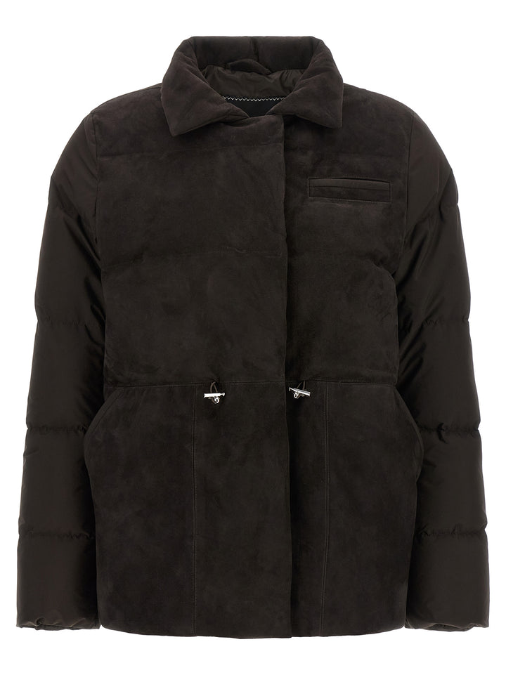 Kiton Drawstring Down Jacket Puffer Jackets - Brown | 02b61521a59fdef044c3d0befb22664d3a1481a8
