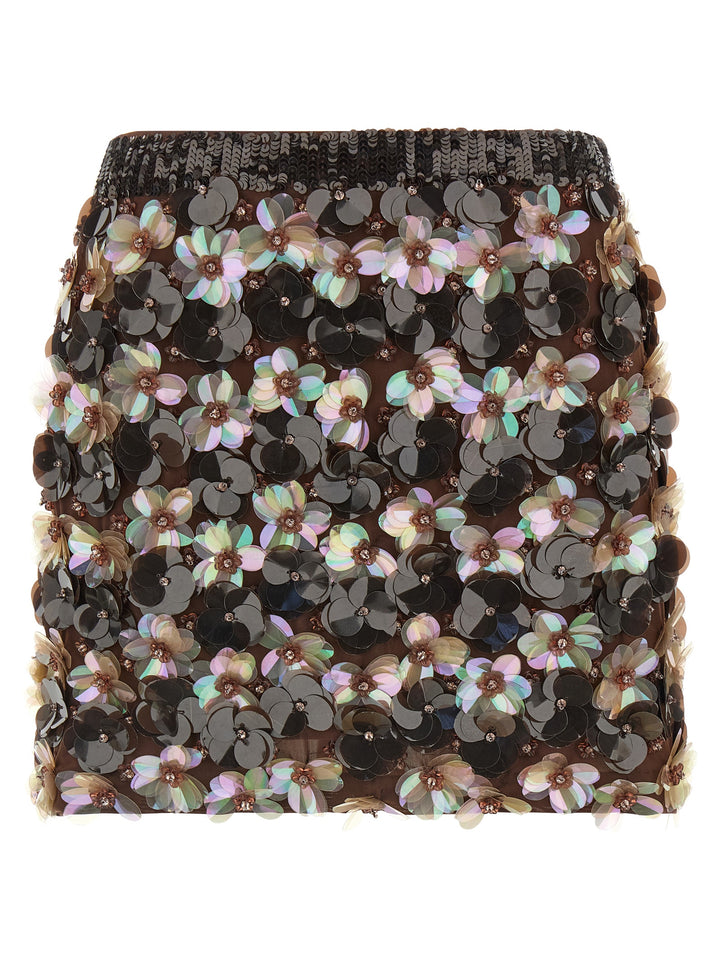 P.A.R.O.S.H. Gym Skirts - Brown | 16363b0deb100673c12a11e90c2f86f753c51e14