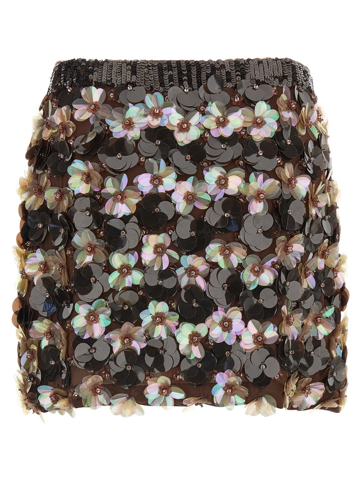 P.A.R.O.S.H. Gym Skirts - Brown | 5262750ef79358ec5ea883d2e099b0caf3857b5d