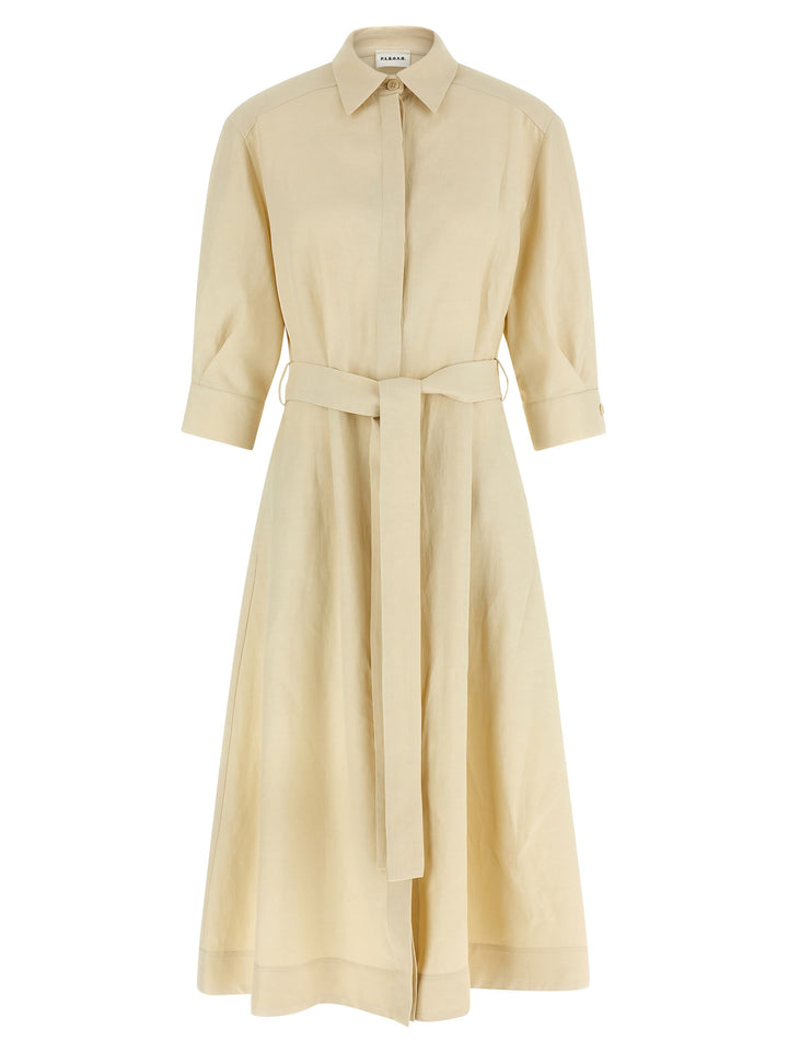 P.A.R.O.S.H. Chemisier Dress Dresses - Beige | 81f6cf3b4b4bc766db7943a9ea4e3164de562e2c
