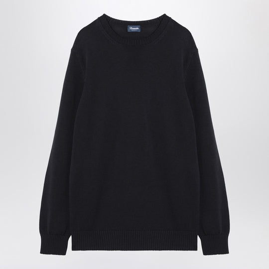 Navy Blue Cotton Sweater