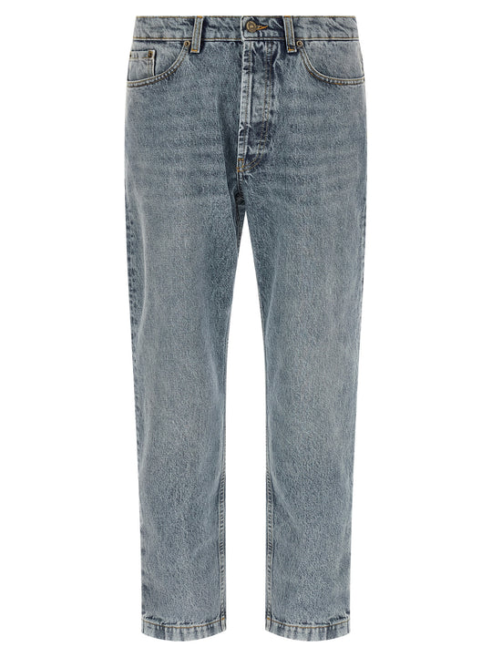 Tapered Leg Jeans Light Blue