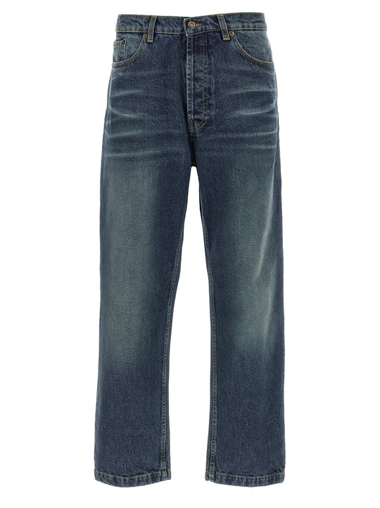 Stone Washed Jeans Blue