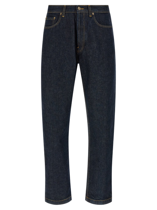 Tapered Leg Jeans Blue