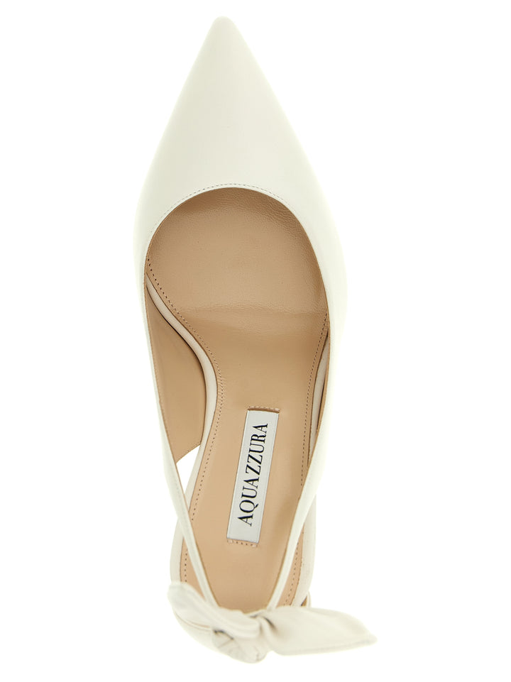 Aquazzura Bow Tie Pumps - White | 3c7bdca4d81c43b023e1f4904dea26bd8b0ab447