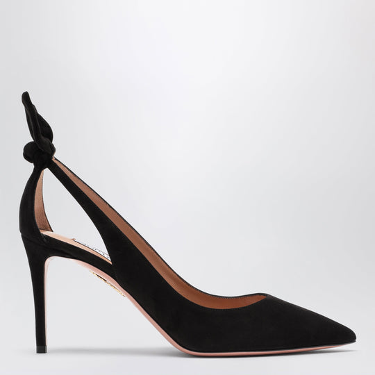 Black Suede Deneuve Pumps