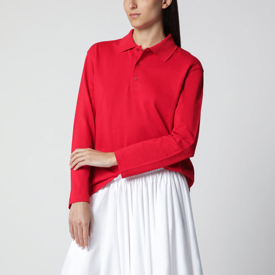 Red Diana Organic Cotton Polo Shirt