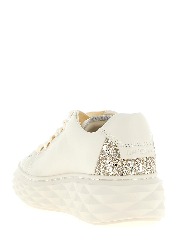 Jimmy Choo Diamond Light Maxi Sneakers - White | 3dfb0995a17176b24344ff6912a0acbfb08c1ab4