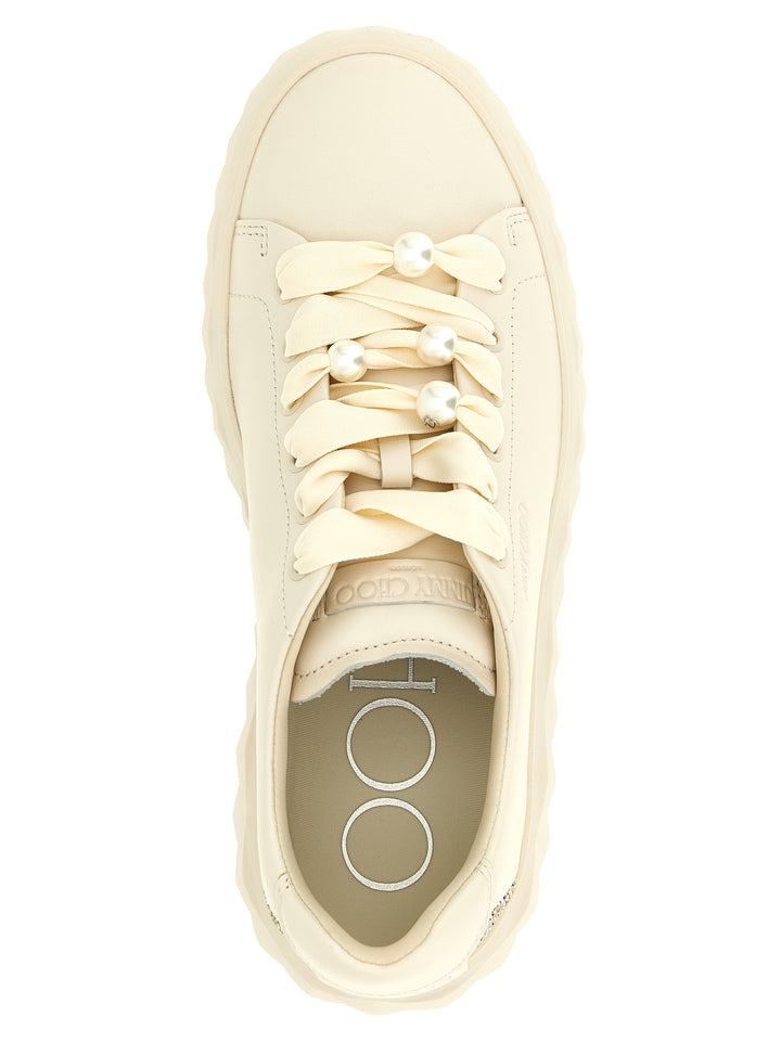 Jimmy Choo Diamond Light Maxi Sneakers - White | 07bc7bd95cbb01748c82a7b2caf445f4c2e7c4e0