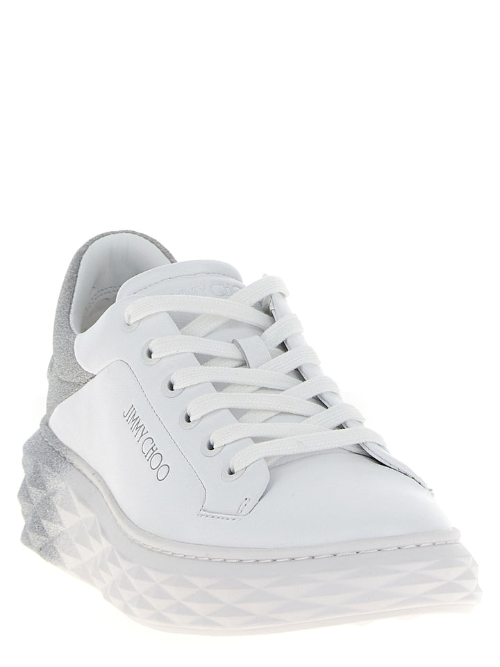 Jimmy Choo Diamond Maxi F Ii Sneakers - Silver | f8834a69c0853da808dcc1a9886c5980eefcec24