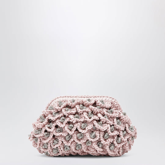 Pink Diana Pouch With Crystals