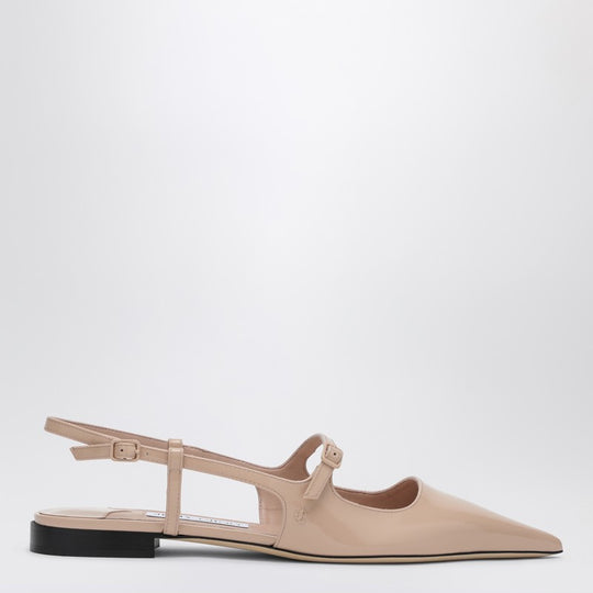 Scarpa Didi Flat Nude In Patent Leather