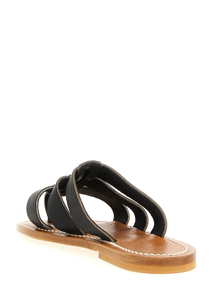 K.Jacques Saint Tropez Dolon Sandals - Black | dc924c7814f2915df0a1447cbe6a3d0d95d3a0a9