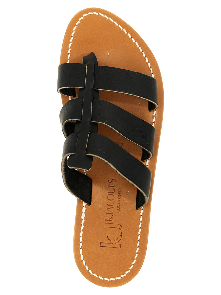 K.Jacques Saint Tropez Dolon Sandals - Black | a24a3a899efd53f2a0beec918ecd3b448c25b72a
