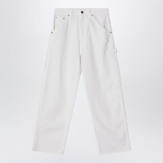 Wide-Leg Jeans White