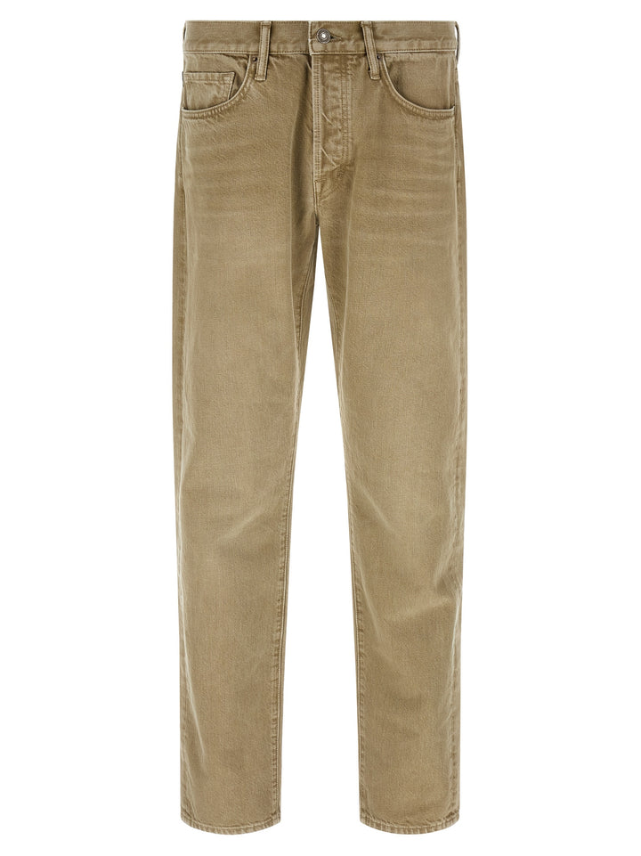 Tom Ford Straight Leg Jeans - Beige | 5e585c3f1bbc77a04aff213cd35d490522b7d721